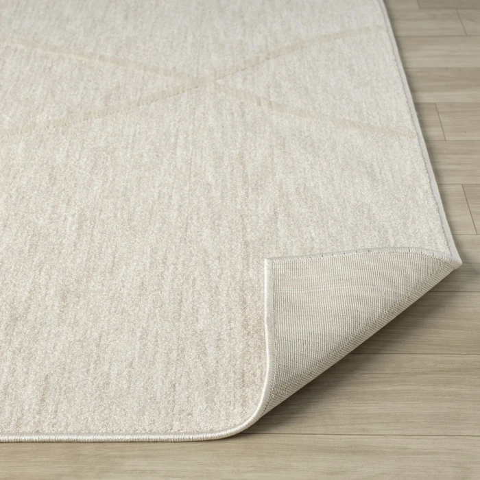 Rugs Town Cream Embudo 4ft. x 6ft.6in. Rect. Rug