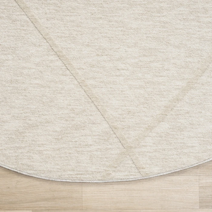 Rugs Town Cream CASTI 6ft. Round Rug