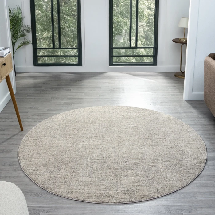 Rugs Town Gray CASTI 6ft. Round Rug