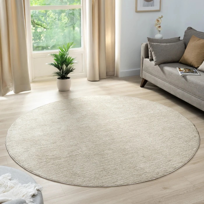 Rugs Town Beige CASTI 6ft. Round Rug