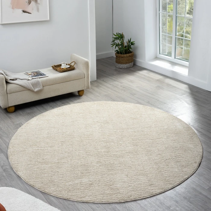 Rugs Town Beige CASTI 6ft. Round Rug