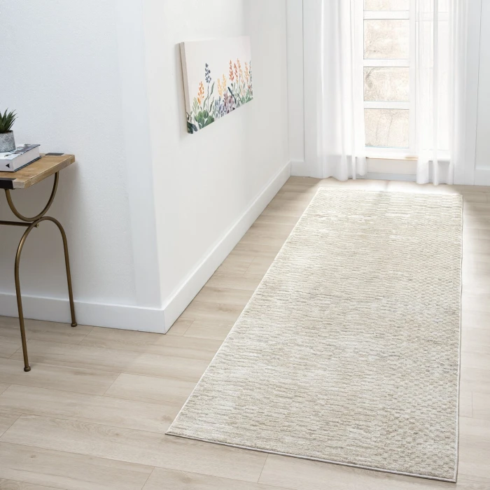 Rugs Town Cream CASTI 2ft.7in. x 7ft.10in. Runner Rug
