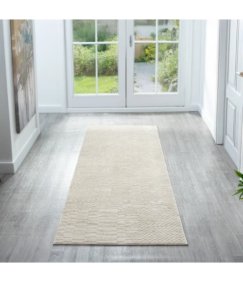 Rugs Town Castillo Cream CASTI 2ft.7in. x 7ft.10in. Runner Rug