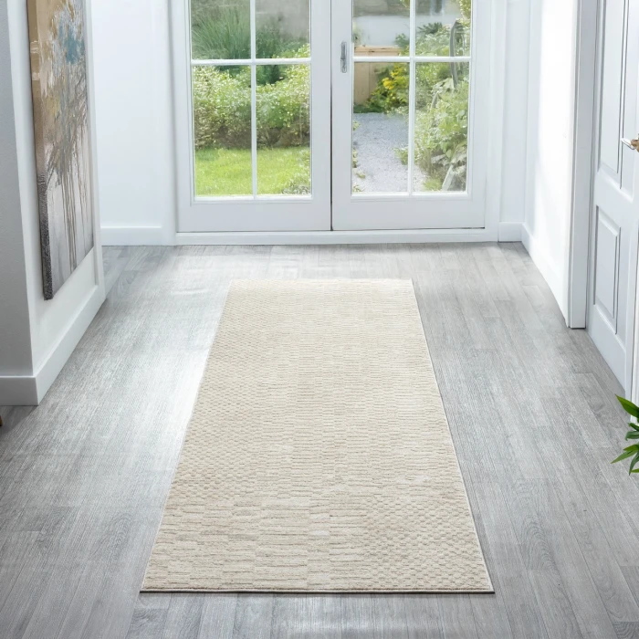 Rugs Town Cream CASTI 2ft.7in. x 7ft.10in. Runner Rug