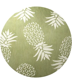 LR Home Catalina Green CATAL 5ft.3in. x 5ft.3in. Round Rug
