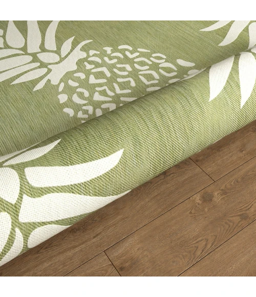 LR Home Catalina Green CATAL 5ft.3in. x 5ft.3in. Round Rug