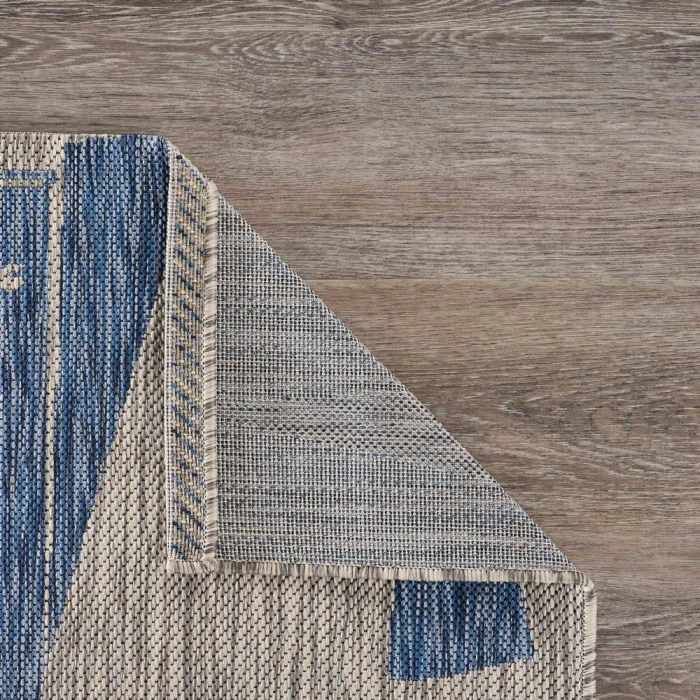 Rugs Town 81502 Gray/ Navy 7'9" X 9'9 Rect. Rug