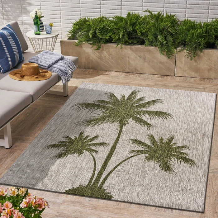 Rugs Town 81503 Beige/ Green 5'0" X 7'0 Rect. Rug