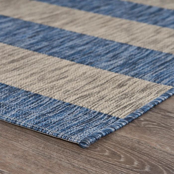 Rugs Town 81504 Navy/ Gray 5'0" X 7'0 Rect. Rug