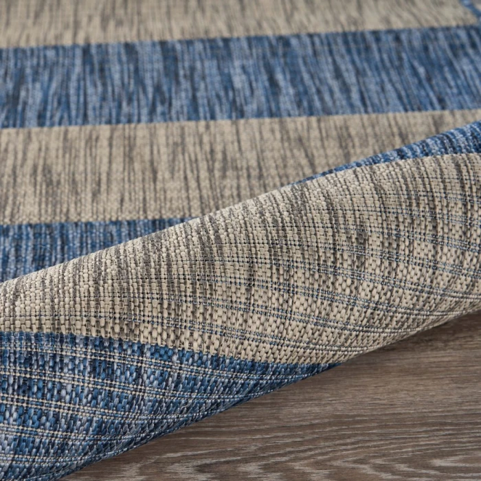 Rugs Town 81504 Navy/ Gray 5'0" X 7'0 Rect. Rug