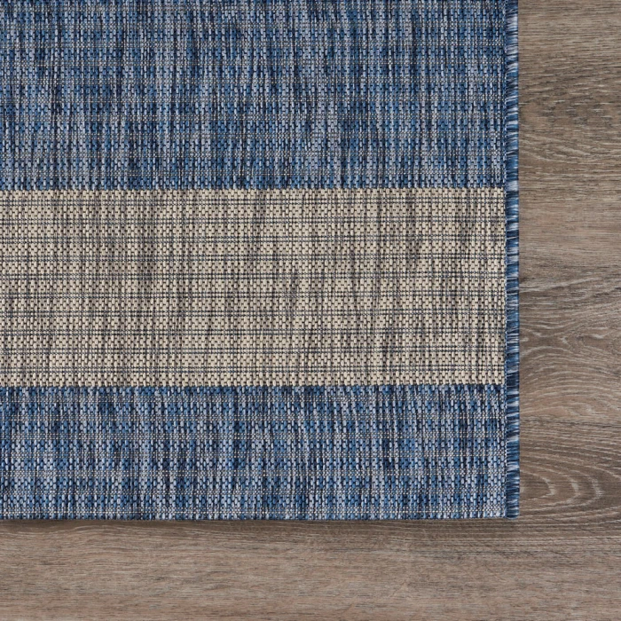 Rugs Town 81504 Navy/ Gray 5'0" X 7'0 Rect. Rug
