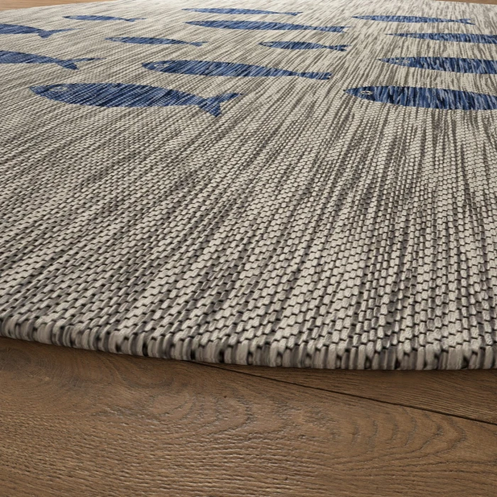 Rugs Town Gray CATAL 7ft.6in. Round Rug