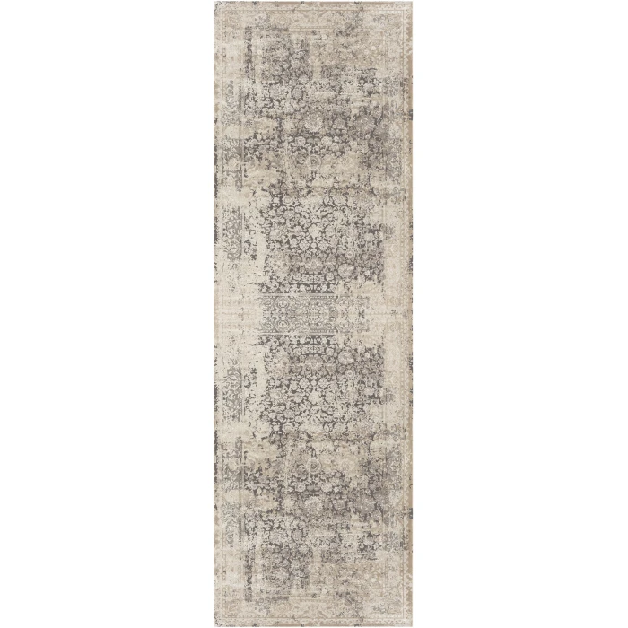 Rugs Town Gray CHESH 2ft.6in. x 9ft.9in. Runner Rug