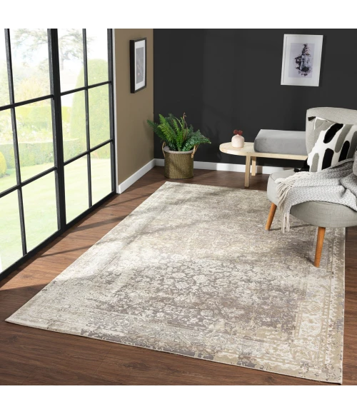 LR Home Cheshire Gray CHESH 9ft. x 12ft. Rectangle Rug
