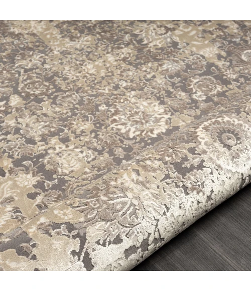 LR Home Cheshire Gray CHESH 2ft.6in. x 9ft.9in. Runner Rug