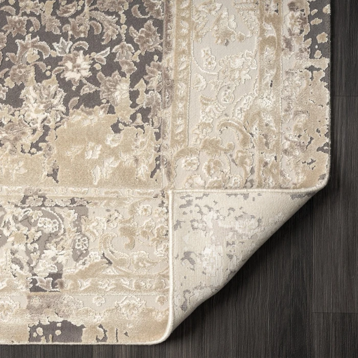 Rugs Town Gray CHESH 2ft.6in. x 9ft.9in. Runner Rug