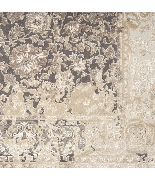 LR Home Cheshire Gray CHESH 2ft.6in. x 9ft.9in. Runner Rug