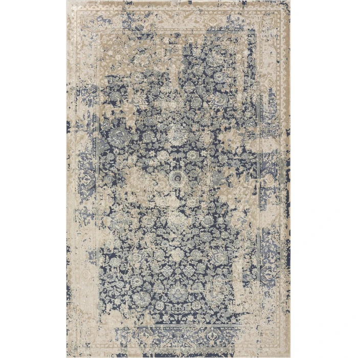 Rugs Town Blue CHESH 9ft. x 12ft. Rectangle Rug