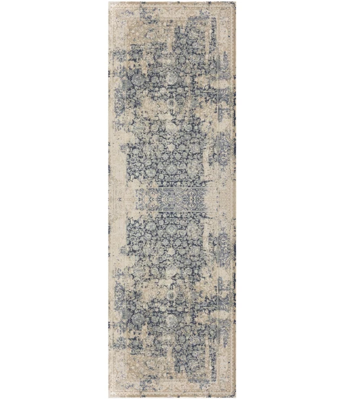 LR Home Cheshire Blue CHESH 2ft. x 7ft. Runner Rug