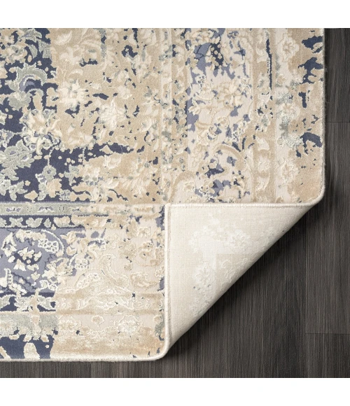 LR Home Cheshire Blue CHESH 9ft. x 12ft. Rectangle Rug