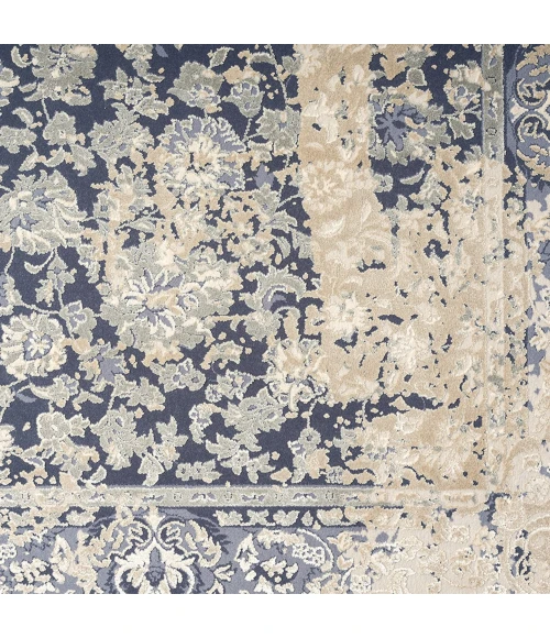 LR Home Cheshire Blue CHESH 9ft. x 12ft. Rectangle Rug