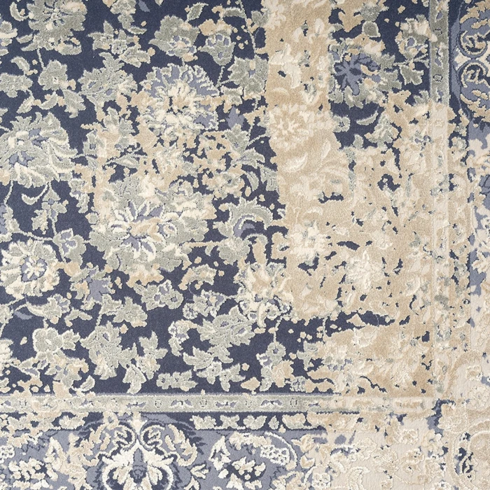 Rugs Town Blue CHESH 9ft. x 12ft. Rectangle Rug