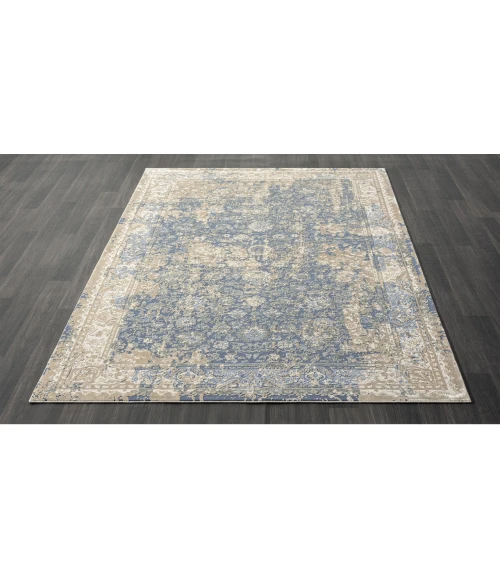 LR Home Cheshire Blue CHESH 9ft. x 12ft. Rectangle Rug