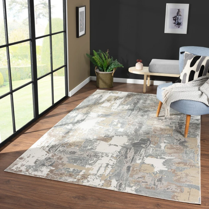 Rugs Town Beige CHESH 9ft. x 12ft. Rectangle Rug
