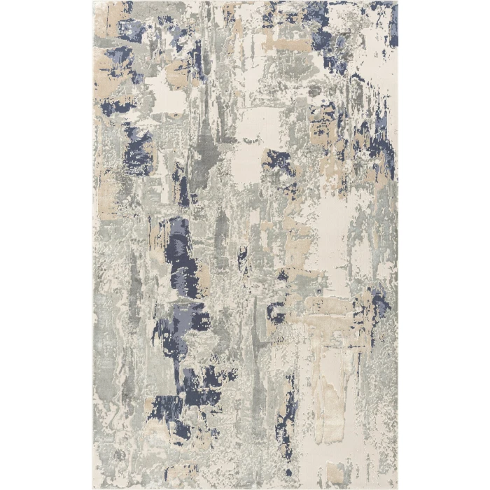 Rugs Town Blue CHESH 9ft. x 12ft. Rectangle Rug