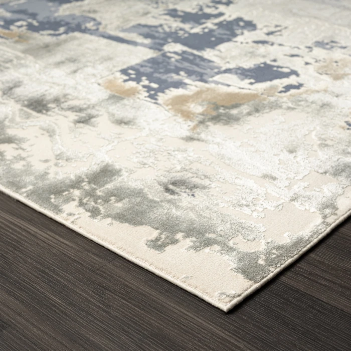 Rugs Town Blue CHESH 9ft. x 12ft. Rectangle Rug