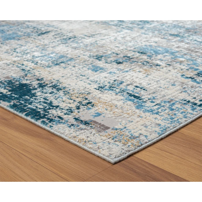 LR Home CHESHIRE 82316 Blue/ Gray 2' X 3' Rect. Rug