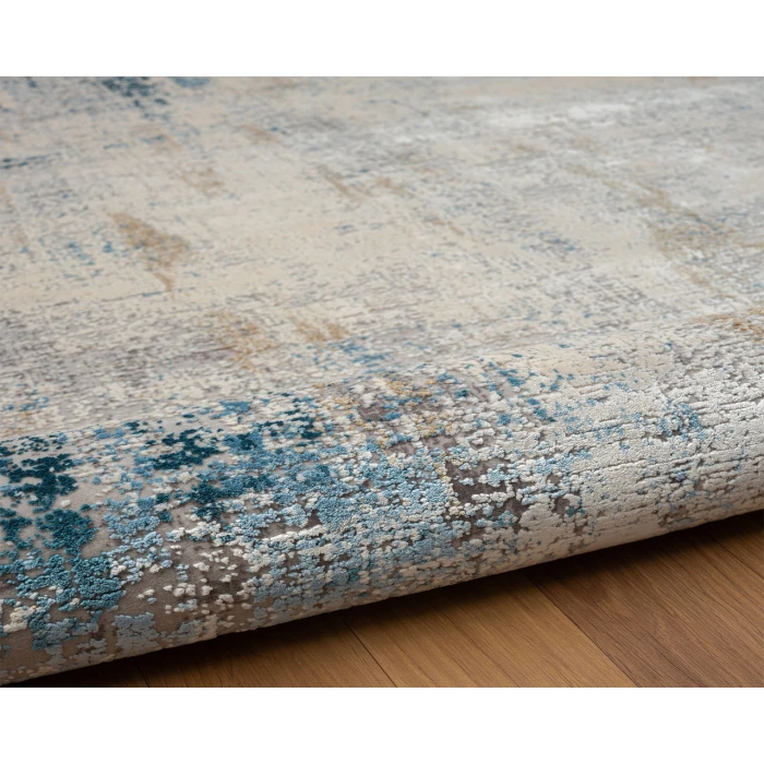 LR Home CHESHIRE 82316 Blue/ Gray 2' X 3' Rect. Rug
