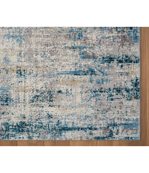 LR Home CHESHIRE 82316 Blue/ Gray 2' X 3' Rect. Rug