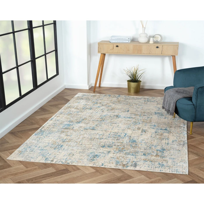 LR Home CHESHIRE 82317 Blue/ Gray 2' X 3' Rect. Rug
