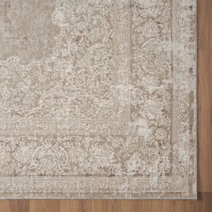 Rugs Town Ivory CHESH 4ft. x 6ft. Rectangle Rug