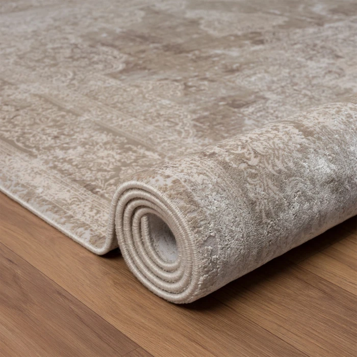 Rugs Town Ivory CHESH 4ft. x 6ft. Rectangle Rug