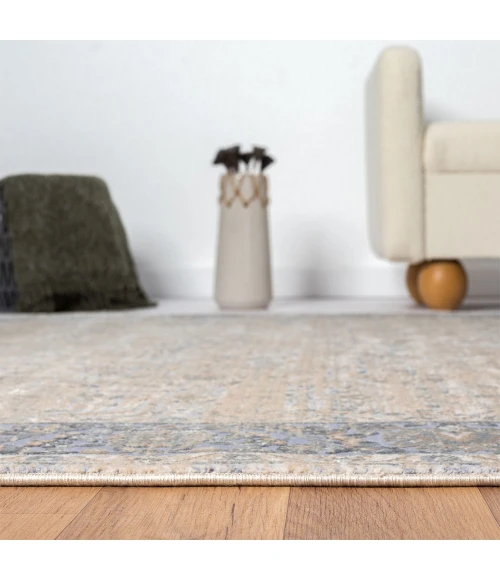 LR Home CHESHIRE 82406 Blue/ Beige 2' X 3' Rect. Rug