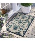 LR Home Copa Cabana 81813 Ivory/ Navy 2' X 3' Rect. Rug