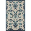 LR Home Copa Cabana 81813 Ivory/ Navy 2' X 3' Rect. Rug