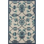 Rugs Town Cabana 81813 Blue 3'6" X 5'6 Rect. Rug