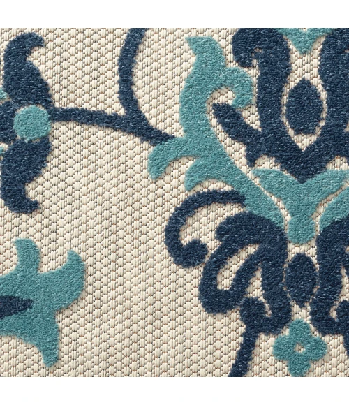 LR Home Copa Cabana 81813 Blue 3'6" X 5'6 Rect. Rug