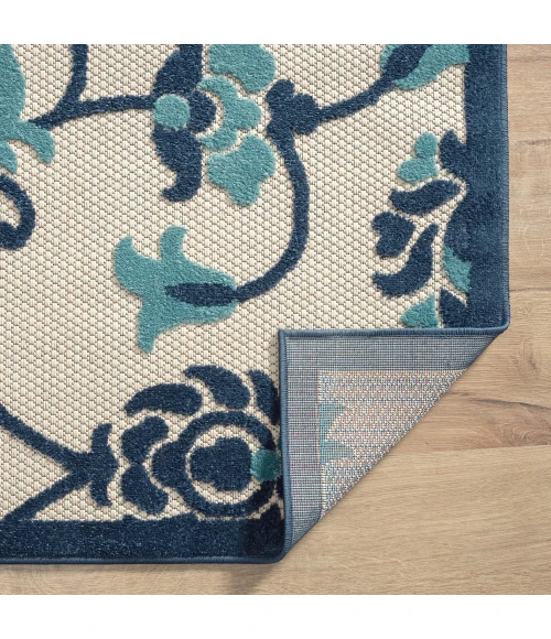 LR Home Copa Cabana 81813 Blue 3'6" X 5'6 Rect. Rug