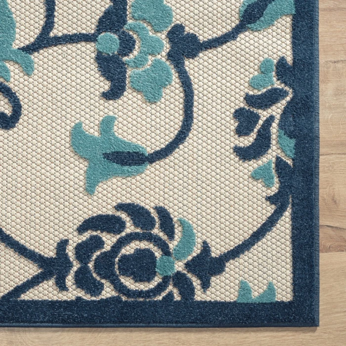 Rugs Town Cabana 81813 Blue 5' X 8' Rect. Rug