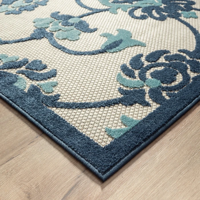Rugs Town Cabana 81813 Blue 5' X 8' Rect. Rug