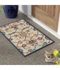 LR Home Copa Cabana 81814 Ivory/ Navy 2' X 3' Rect. Rug