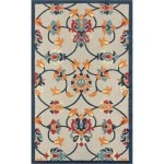 Rugs Town Cabana 81814 Orange/ Multi 3'6" X 5'6 Rect. Rug