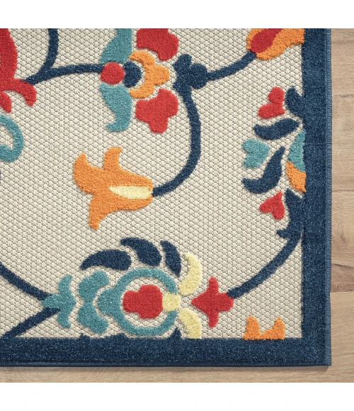 LR Home Copa Cabana 81814 Orange/ Multi 5' X 8' Rect. Rug