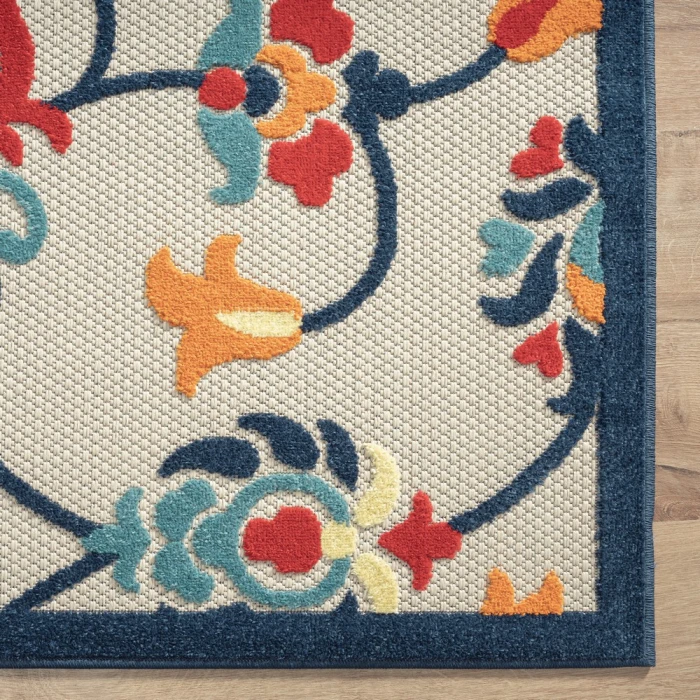 Rugs Town Cabana 81814 Orange/ Multi 5' X 8' Rect. Rug