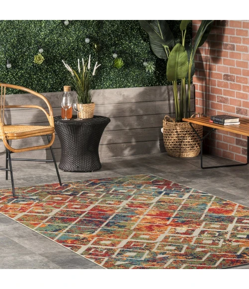 LR Home Copa Cabana 81815 Multi 3'6" X 5'6 Rect. Rug