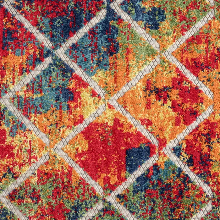 Rugs Town Cabana Red COPAC 7ft.6in. Round Rug
